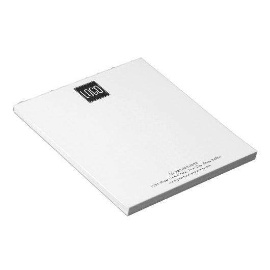 Aangepaste Logo voor bedrijven Notitieblok (Schuin)