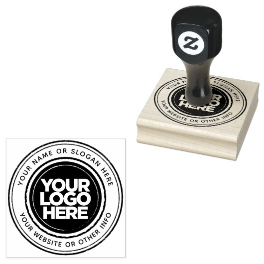 Aangepaste Logo voor bedrijven Rubberstempel (Gestempeld)