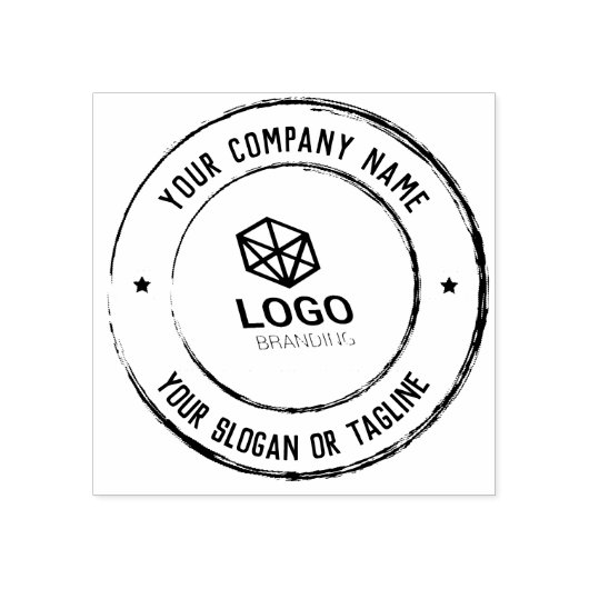 Aangepaste Logo voor bedrijven Rubberstempel (Afrduk)