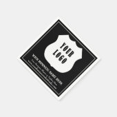 Aangepaste Logo voor bedrijven Servet (Hoek)