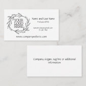 Aangepaste Logo voor bedrijven Visitekaartje (Voorkant / Achterkant)