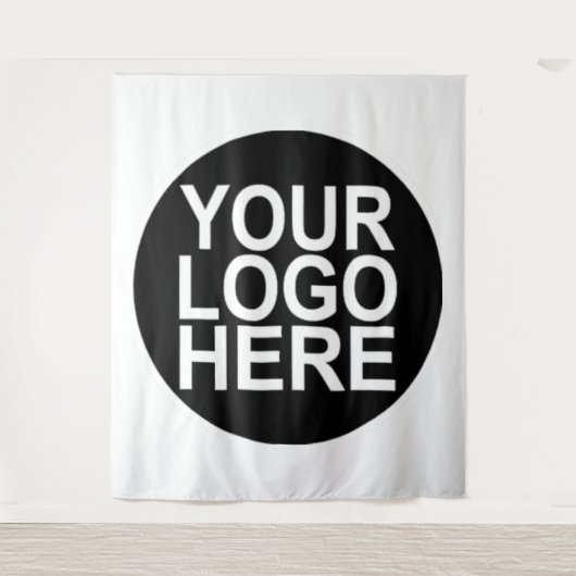 Aangepaste Logo voor bedrijven Wandkleed (Voorkant)
