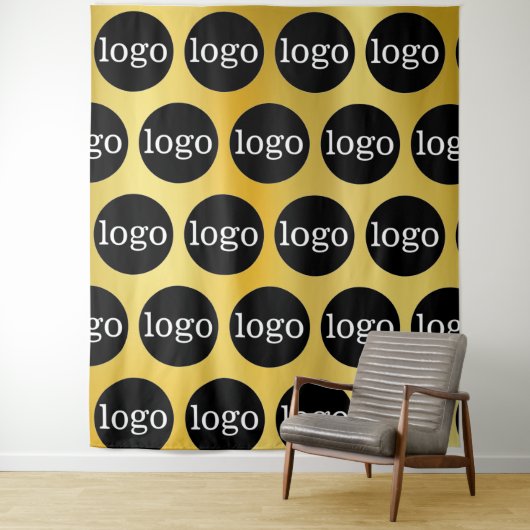 Aangepaste Logo voor bedrijven Wandkleed (In situ)