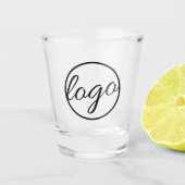 Aangepaste Logo voor de Business Bar Restaurants Shot Glas (Voorkant)