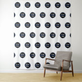 Aangepaste Logo voor eigen bedrijf en herhaal acht Wandkleed (In situ)