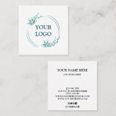 Aangepaste Logo voor eigen gebruik Vierkante Visitekaartje (Voorkant / Achterkant)