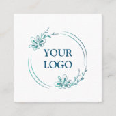 Aangepaste Logo voor eigen gebruik Vierkante Visitekaartje (Voorkant)