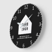 Aangepaste Logo voor Estate Agent Realtor Grote Klok (Hoek)