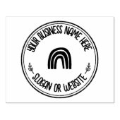 Aangepaste Logo voor grote persoonlijke boho-regen Rubberstempel (Afrduk)