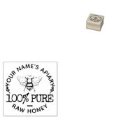 Aangepaste Logo voor honingbijen Rubberstempel (Gestempeld)