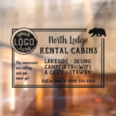 Aangepaste Logo voor kabelventilatie Eenvoudig Adv Raamsticker (Vel 2)