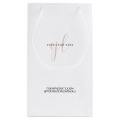 Aangepaste Logo voor kleine bedrijfspakketten Klein Cadeauzakje (Achterkant)