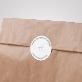 Aangepaste Logo voor kleine bedrijfspakketten Ronde Sticker