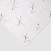 Aangepaste Logo voor kleine bedrijfspakketten Tissuepapier (Detail)