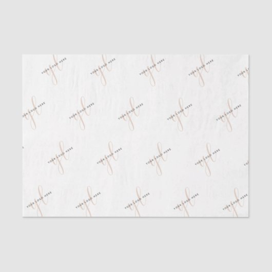 Aangepaste Logo voor kleine bedrijfspakketten Tissuepapier (Voorkant)