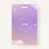 Aangepaste Logo voor medewerkers van lila evenemen Badge (Achterkant)