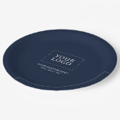 Aangepaste Logo voor Navy-merken Papieren Bordje (Gekanteld)