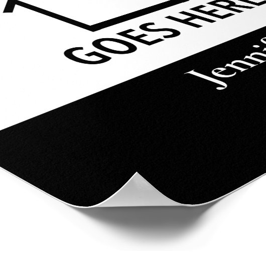 Aangepaste Logo voor onroerend goed Company Realto Poster (Hoek)