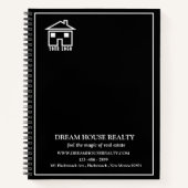 Aangepaste Logo voor onroerend goed Realtor-promot Notitieboek (Voorkant)