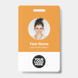 Aangepaste Logo voor Ronde Foto van werknemer Badge