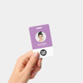 Aangepaste Logo voor Ronde Foto van werknemer Badge (Handheld)