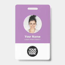 Aangepaste Logo voor Ronde Foto van werknemer Badge