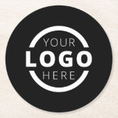 Aangepaste Logo voor speciale acties voor bedrijve Ronde Kartonnen Onderzetter (Voorkant)