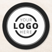 Aangepaste Logo voor speciale acties voor bedrijve Ronde Kartonnen Onderzetter (Voorkant)