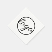 Aangepaste Logo voor speciale acties voor bedrijve Servet (Hoek)