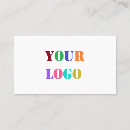 Aangepaste Logo voor uw bedrijf Aangepaste special Contactkaartje (Achterkant)