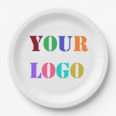 Aangepaste Logo voor uw bedrijf Aangepaste special Papieren Bordje (Voorkant)