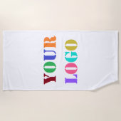 Aangepaste Logo voor uw bedrijf Aangepaste special Strandlaken (Voorkant)