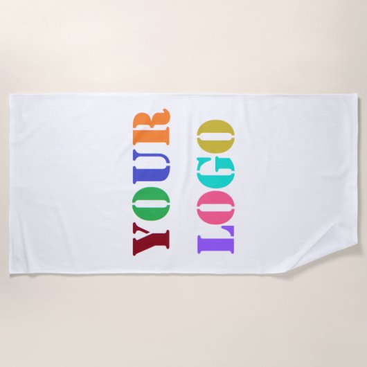 Aangepaste Logo voor uw bedrijf Aangepaste special Strandlaken (Voorkant)