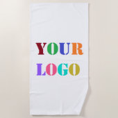 Aangepaste Logo voor uw bedrijf Aangepaste special Strandlaken (Voorkant)