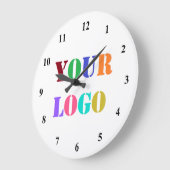 Aangepaste Logo voor uw bedrijf - Bevorderde wandk Grote Klok (Hoek)