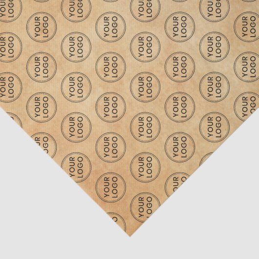 Aangepaste logo voor  verouderd perkament tissuepapier (Detail)