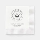 Aangepaste Logo voor zakelijke evenementen Papier  Servet (Voorkant)