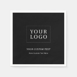 Aangepaste Logo voor zwart bedrijf Servet