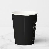 Aangepaste Logo voor zwart-witbedrijf Papieren Bekers (Rechts)