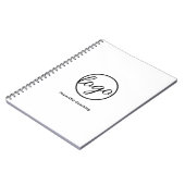 Aangepaste Logo voor zwart-witgebruikers Notitieboek (Linkerzijde)