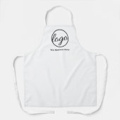 Aangepaste Logo voor zwart-witgebruikers Schort (Voorkant)