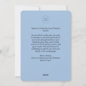 Aangepaste Logo Vrolijk Kerstfeest Medische Stetho Feestdagenkaart (Achterkant)