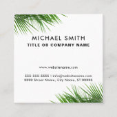 Aangepaste logo vrouwelijke minimalistische logo c vierkante visitekaartje (Achterkant)