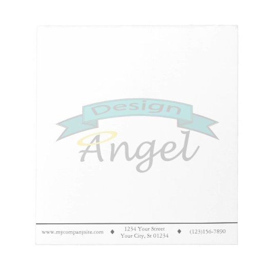 Aangepaste Logo watermerken notitieblokken (Voorkant)