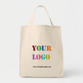 Aangepaste Logo Website Canvas tas Business Promot (Voorkant)