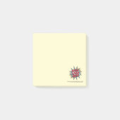 Aangepaste Logo & Website Info Geel Post-it® Notes (Voorkant)