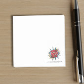 Aangepaste Logo & Website Info Wit Post-it® Notes