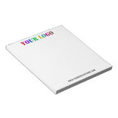 Aangepaste Logo website-laptop - Promotie voor bed Notitieblok (Schuin)