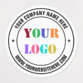 Aangepaste Logo Website Naam Labels Voorbeeld (Design 1)