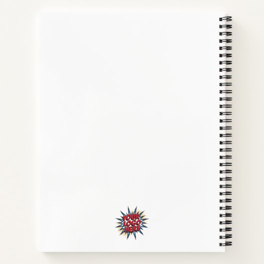 Aangepaste Logo, Website, Naam, Wit Notitieboek (Achterkant)